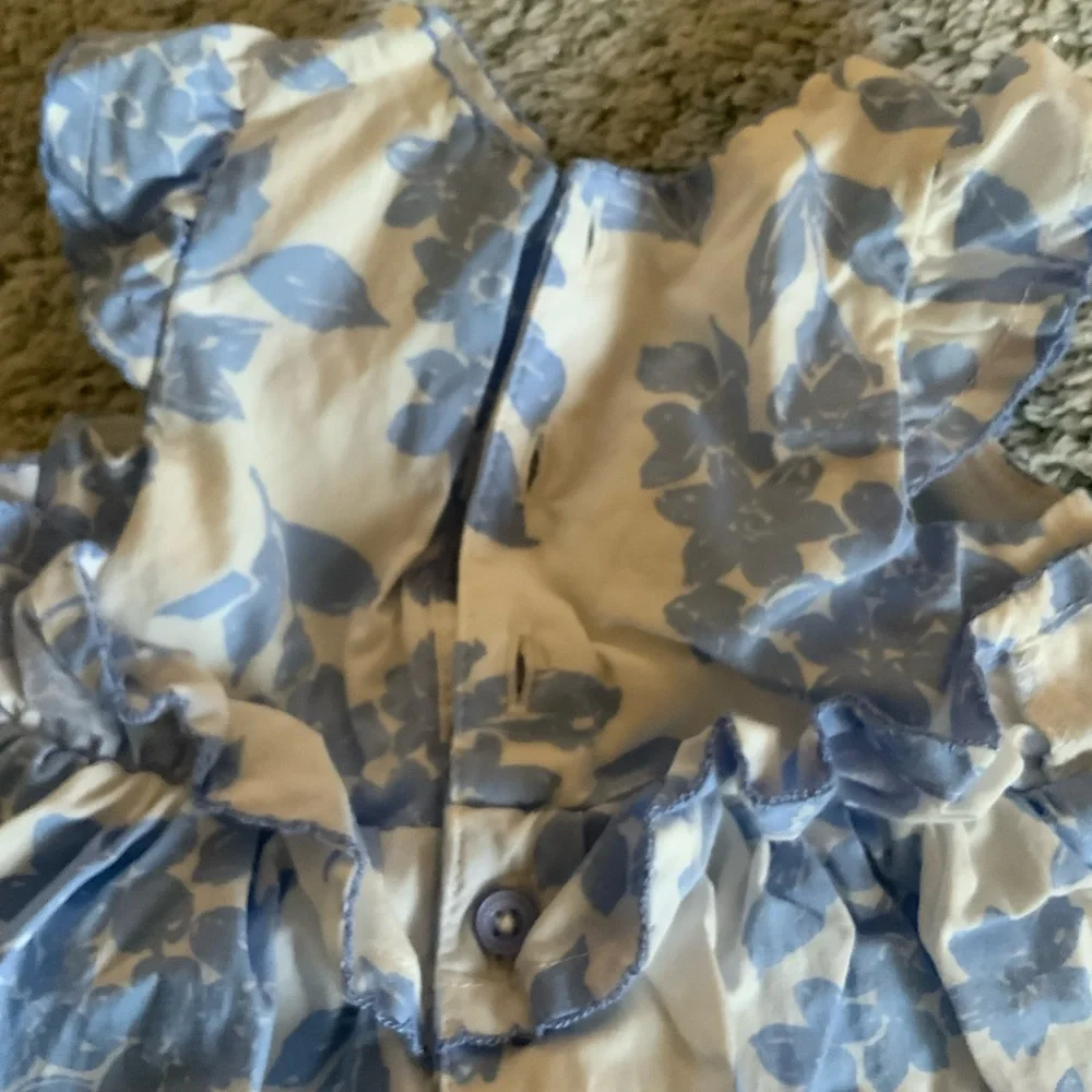 Carter's Blue and White Floral Sundress Set